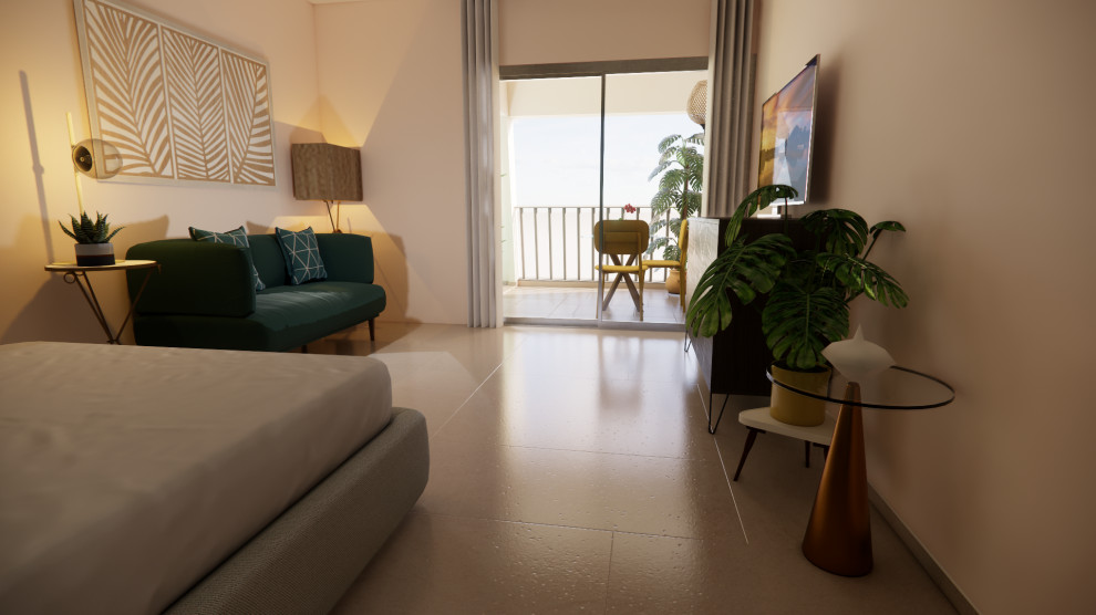 projet SUNSET - Rénovation partielle d'un studio en location saisonnière