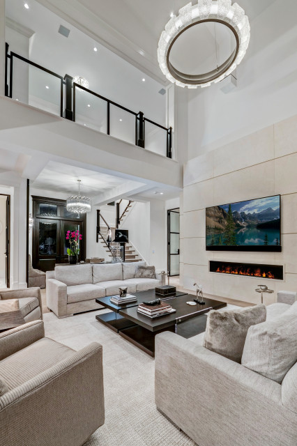 Waterfront Transitional contemporary-living-room
