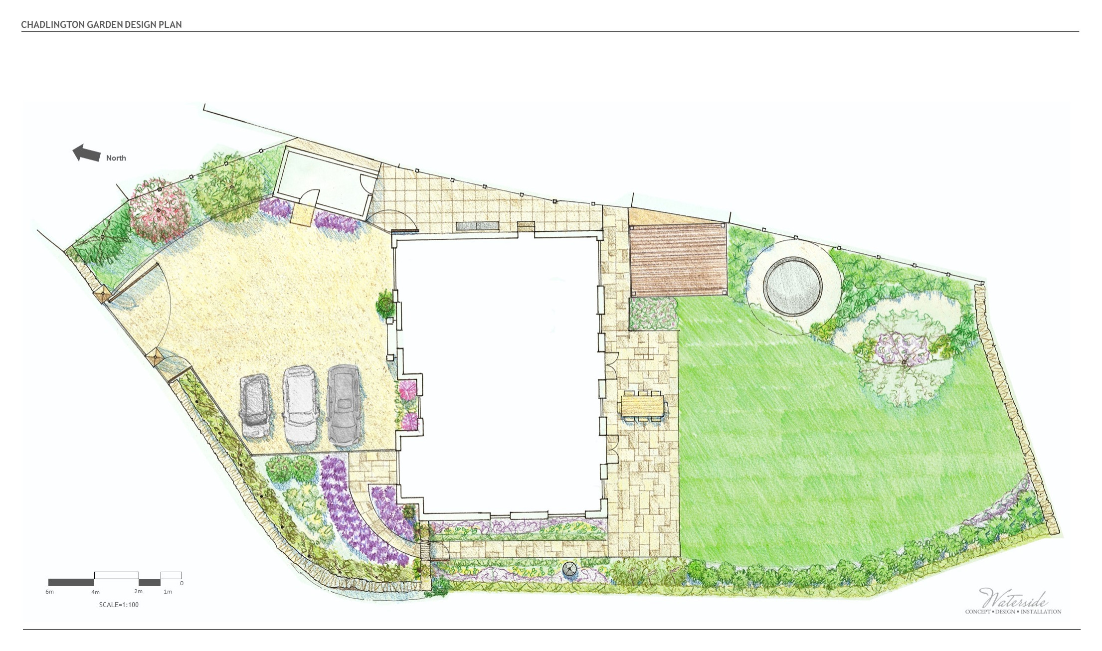Cotswolds garden design in Chadlington