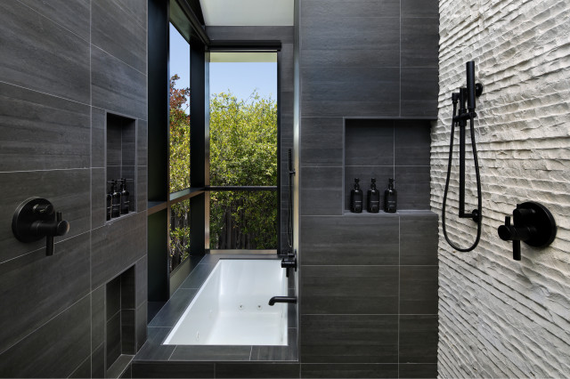 Redwood City Contemporary contemporary-bathroom