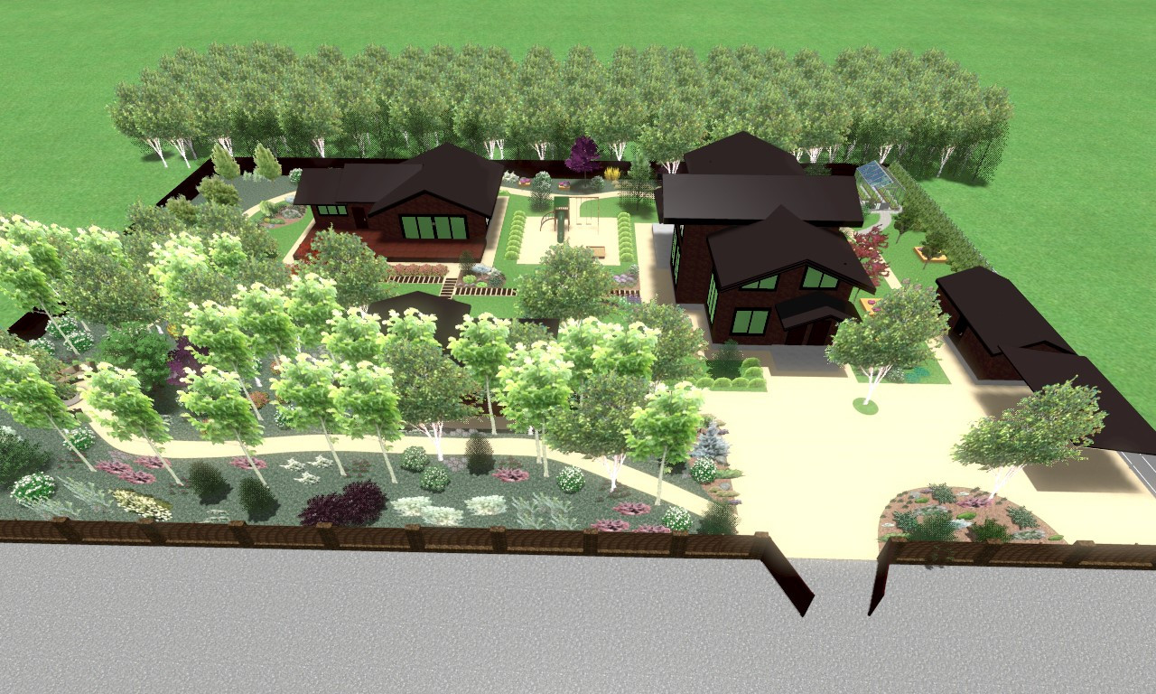 Проект участка 30 соток, прилегающего к лесному массиву