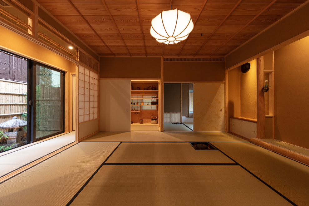 茶道と弓道を楽しむ離れ - Japanese - Family Room - Tokyo - by 椿建築デザイン研究所Tsubaki ...