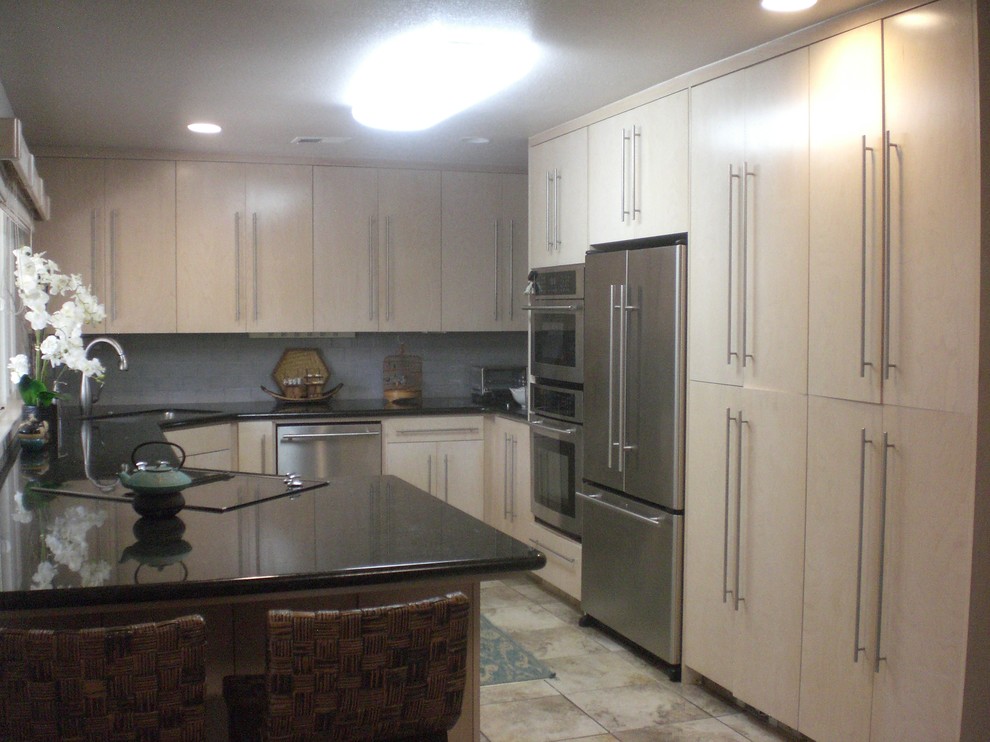 Kitchen - contemporary kitchen idea in Sacramento