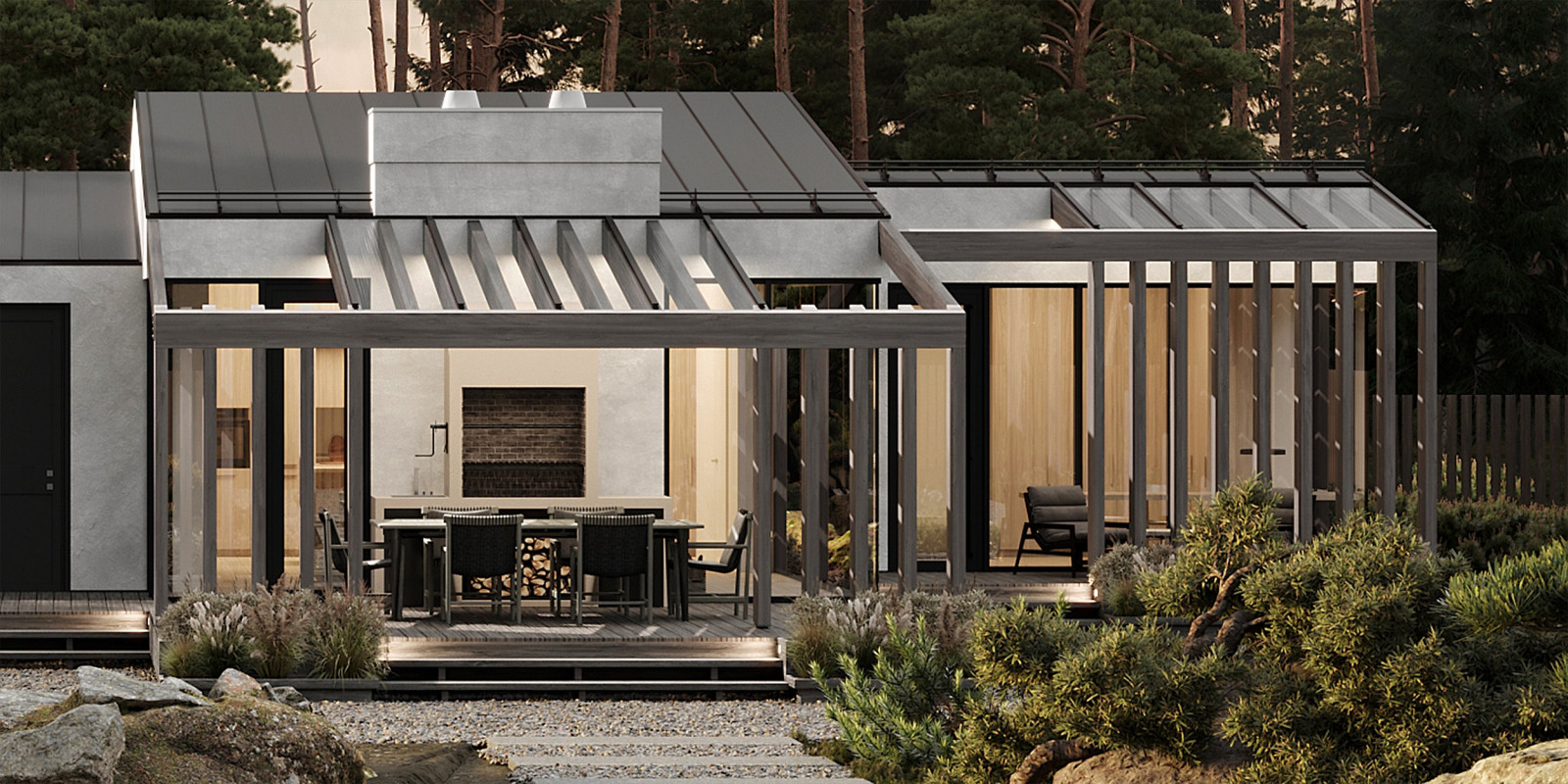 Проект одноэтажного дома в Репино