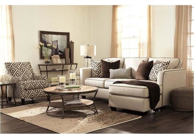 Ashley Furniture Carlinworth Sofa Chaise Linen Transitional Ashley Furniture Carlinworth Sofa Chaise Linen Transitional Sectional Sofas By Gwg Outlet