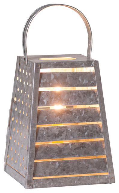 Cheese Shredder Accent Light In Galvanized Tin Cheese Shredder Accent Light In Galvanized Tin