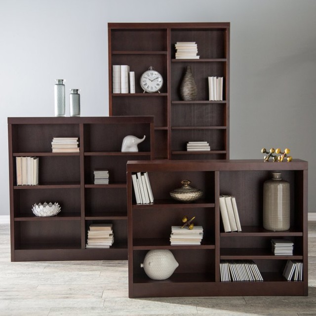 Belham Living Jefferson Double Wide Bookcase Espresso Dark Brown Belham Living Jefferson Double Wide Bookcase Espresso Dark Brown Chis038 Contemporary Bookcases By Hayneedle