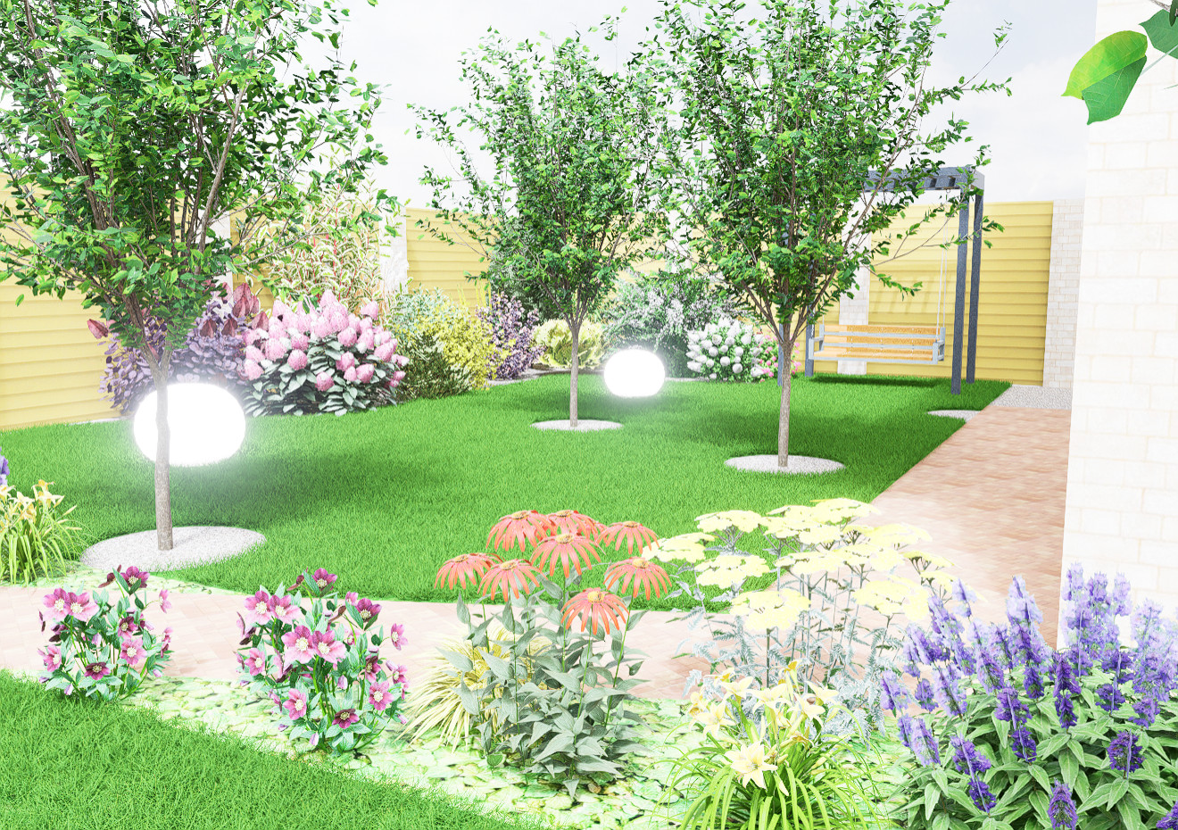 Дизайн участка в Лобне