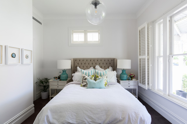 Bedroom Comes Together For A Fan Of Hamptons Style