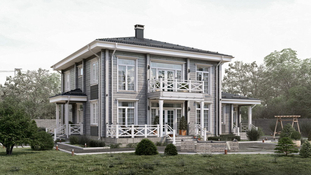 Проект Монтфорт Хаус 2-х этажный дом