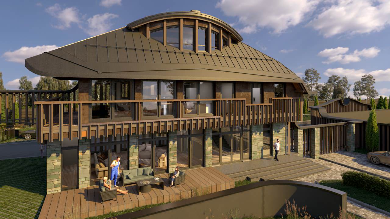 Administative building fo settlement                Администрация посёлка