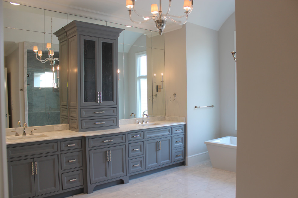 Transitional New Construction - Master Bath - Transitional - Bathroom ...