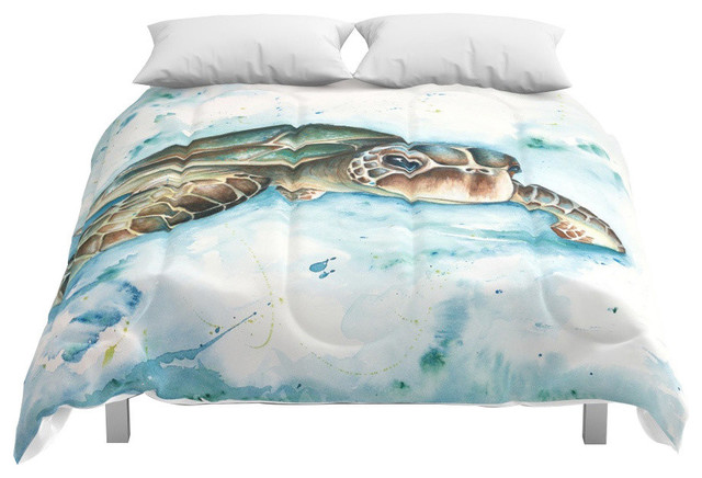 Sea Turtle Comforter Beach Style Comforters And Comforter Sets