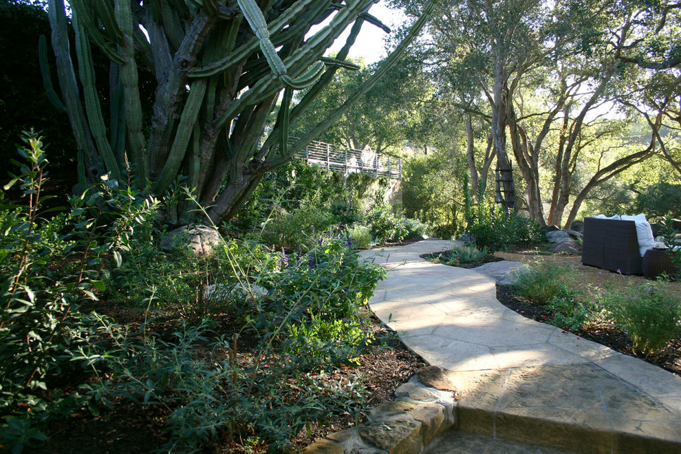 Inspiration for a rustic home design remodel in Santa Barbara