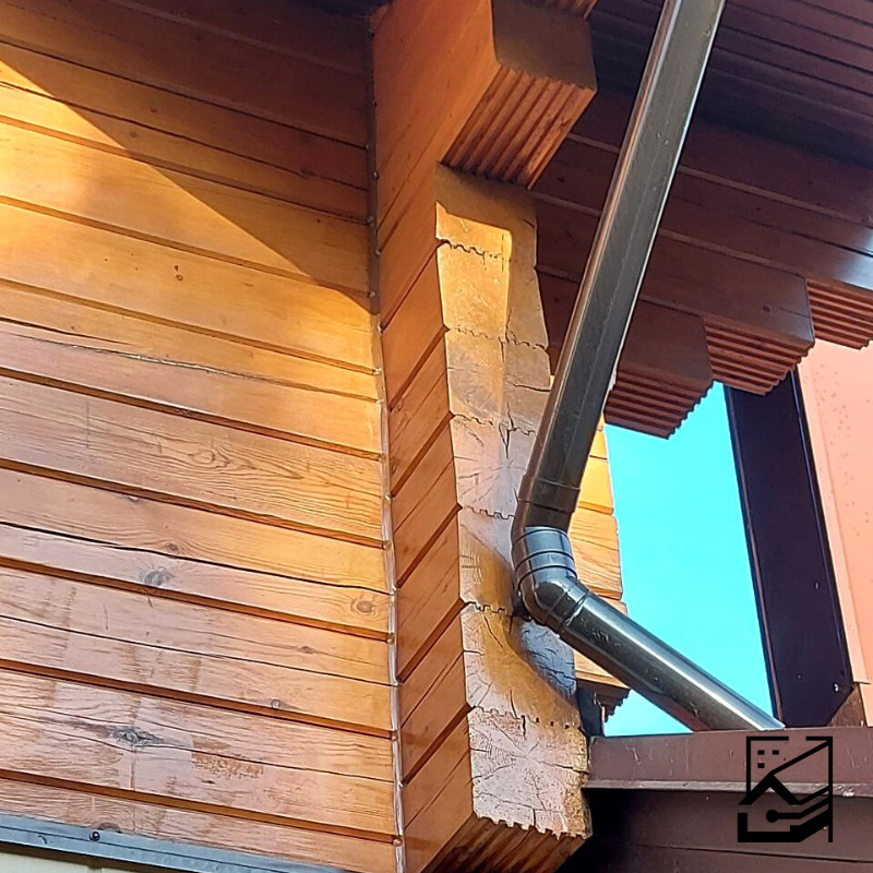 Покраска дома лессирующим септиком