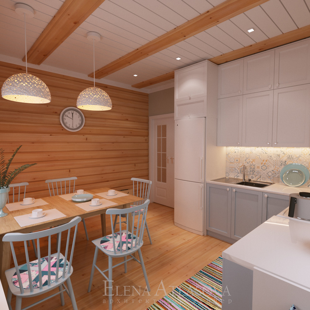 Деревенский шарм в интерьере кухни