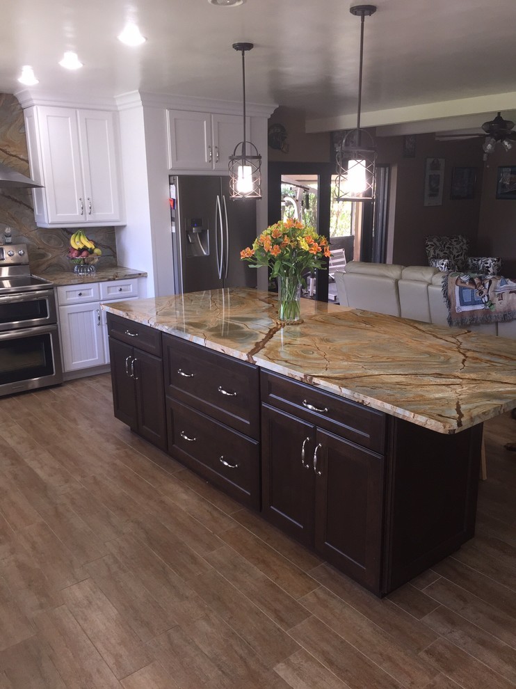 Kitchen - transitional kitchen idea in Miami