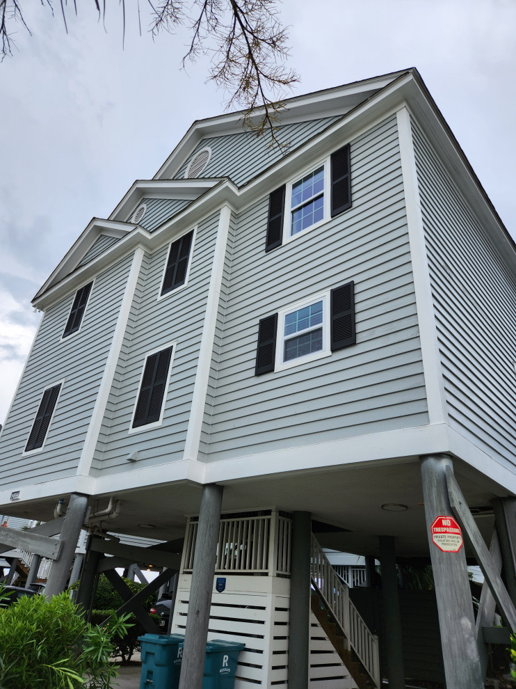Exterior remodel / Windows / cider siding / paint