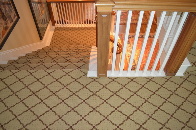 Custom Wool Stair Runner classique-escalier