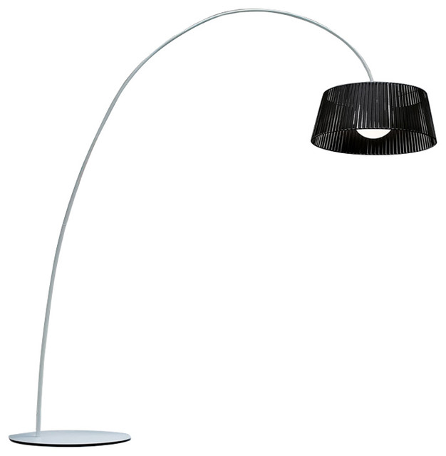 Ribbon Arch Floor Lamp Contemporary Lamps By Alight Llc Ribbon Arch Floor Lamp Black Shade