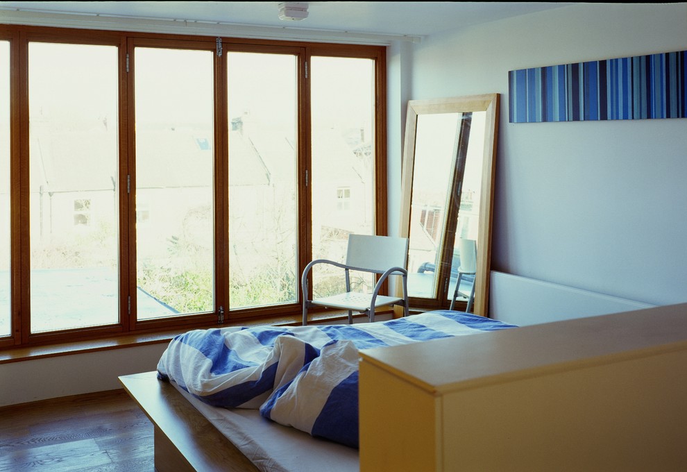 This is an example of a small contemporary bedroom in Other.
