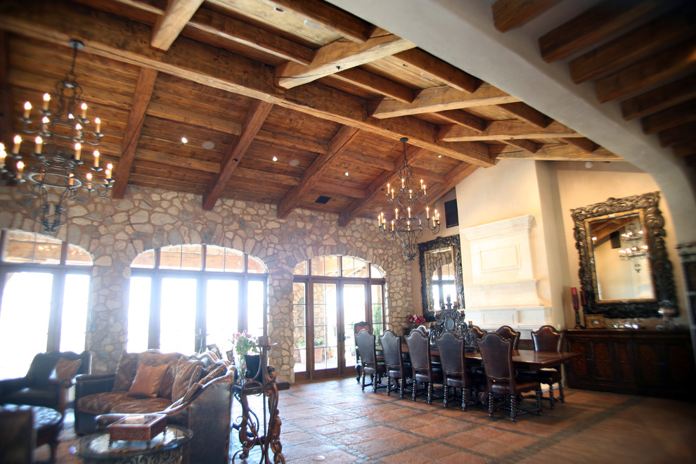 Inspiration for a transitional home design remodel in Phoenix