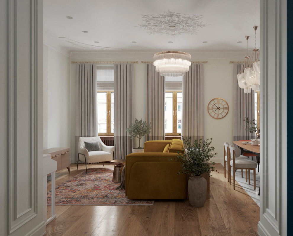 Проект в старом фонде в центре СПб. Ретро и винтаж.