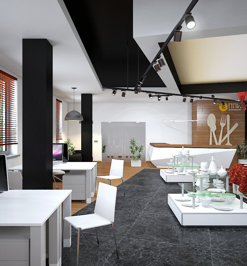 Визуализация салона посуды и подарков