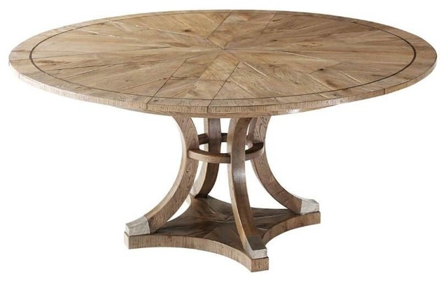 Modern Jupe Extending Round Dining Table Transitional Dining Tables By English Georgian America Houzz