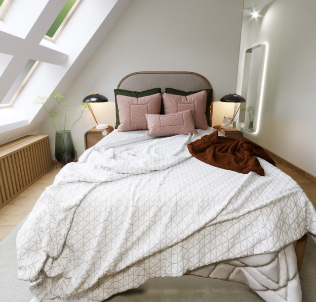Apartment In Pastels Colours scandinavian-bedroom