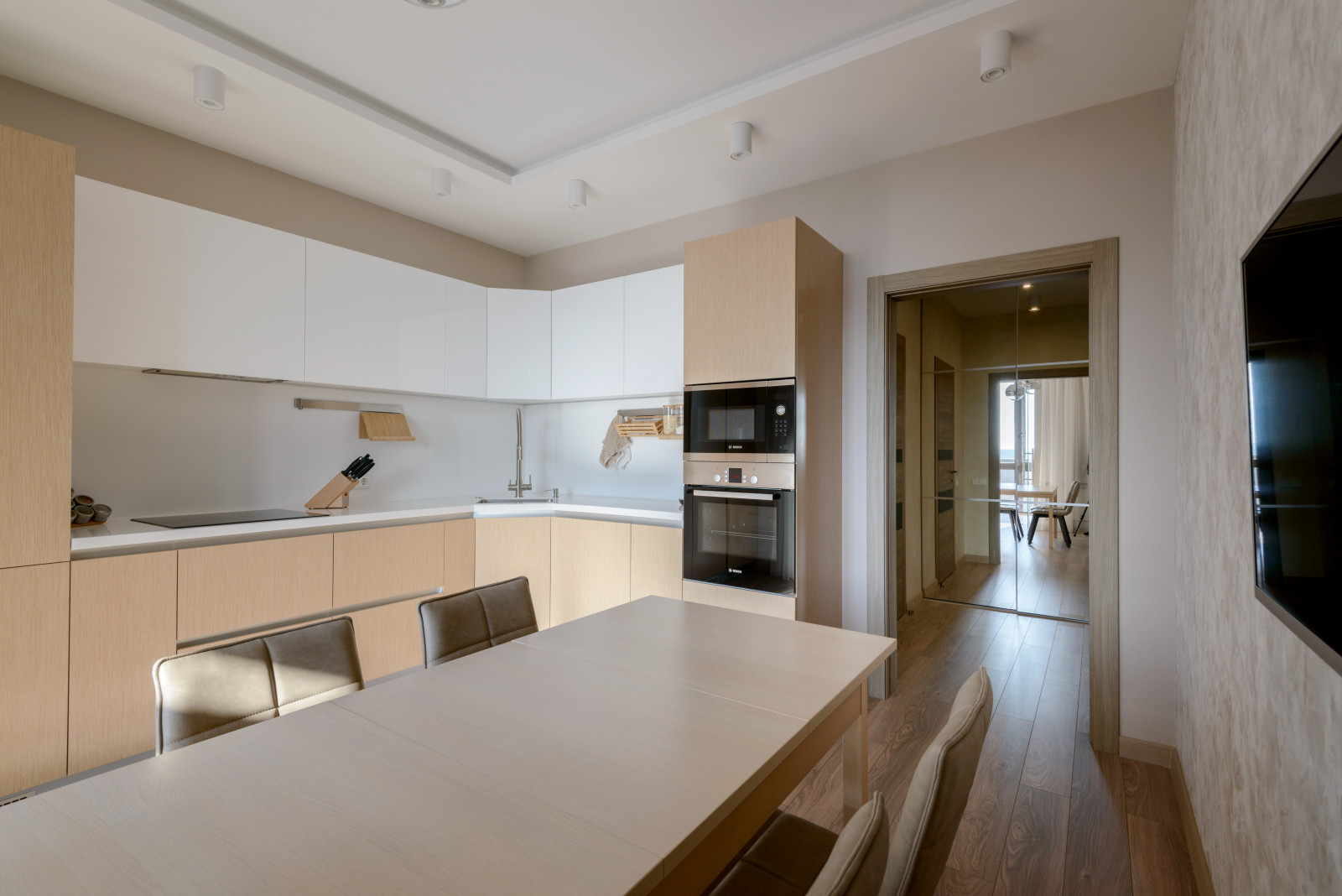 Двухъярусная квартира в стиле Экоминимализм