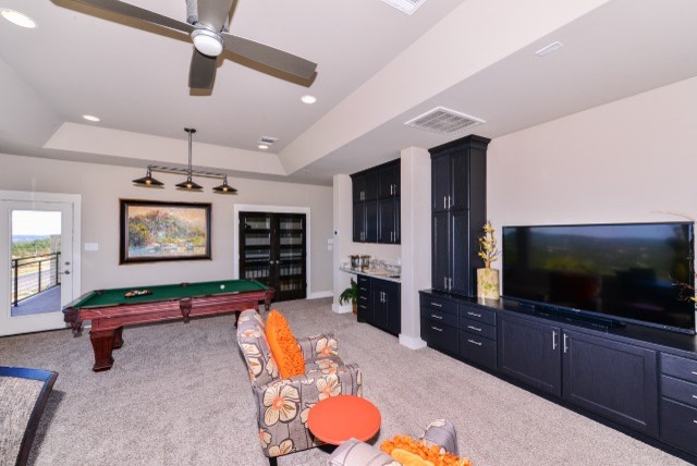 This is an example of a traditional games room in Austin.