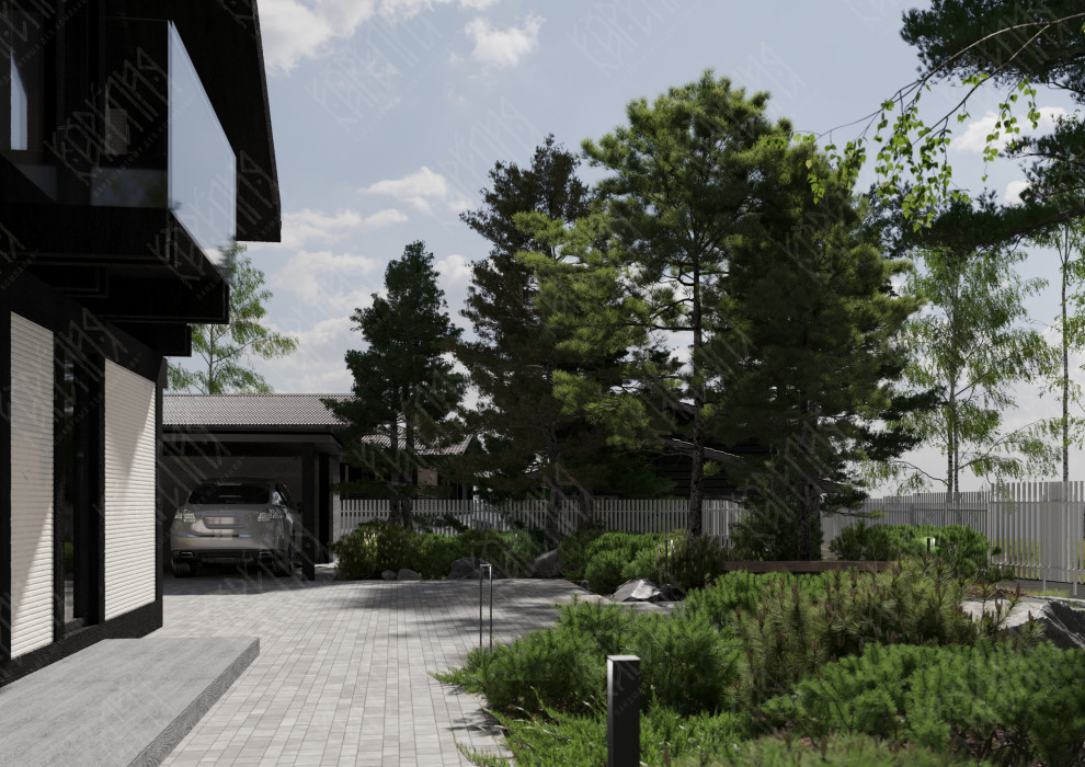 Общий вид на въездную зону