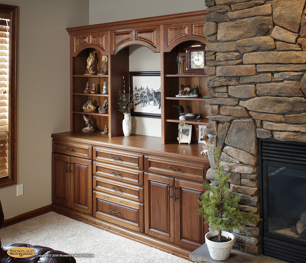 This is an example of a traditional family room in Other.