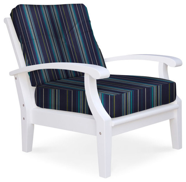 Cayman White Club Chair, Stanton