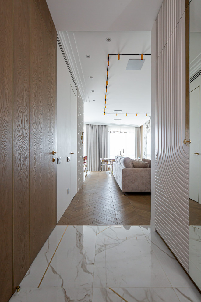 Реализованный дизайн проект четырехкомнатной квартиры 112 кв. м.