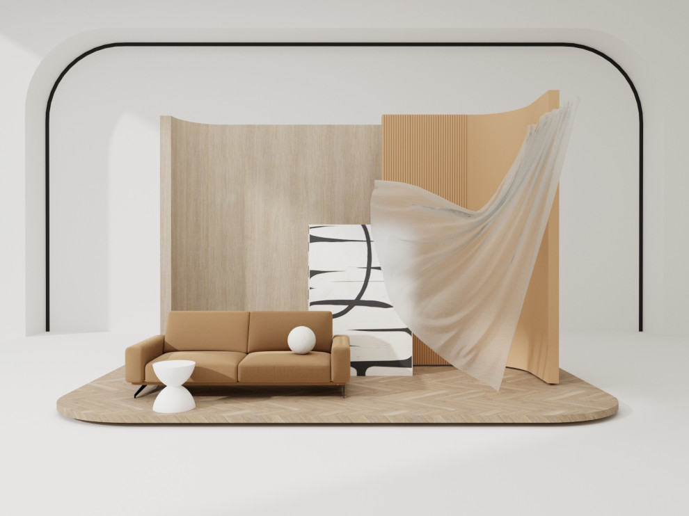 Гостиная из проекта "Блик заката" (Авторский квартал Машаров)