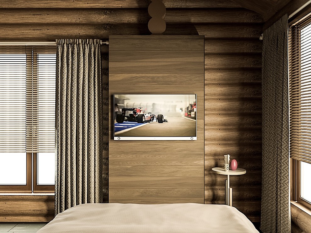 Дом из оцилиндрованного бревна 180м.кв.