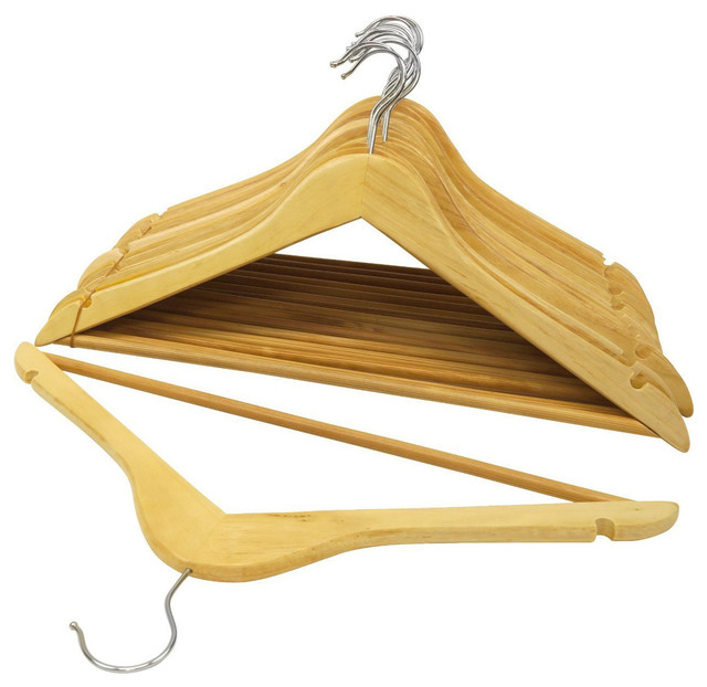 Natural Wood Suit Hangers (Pack of 96)