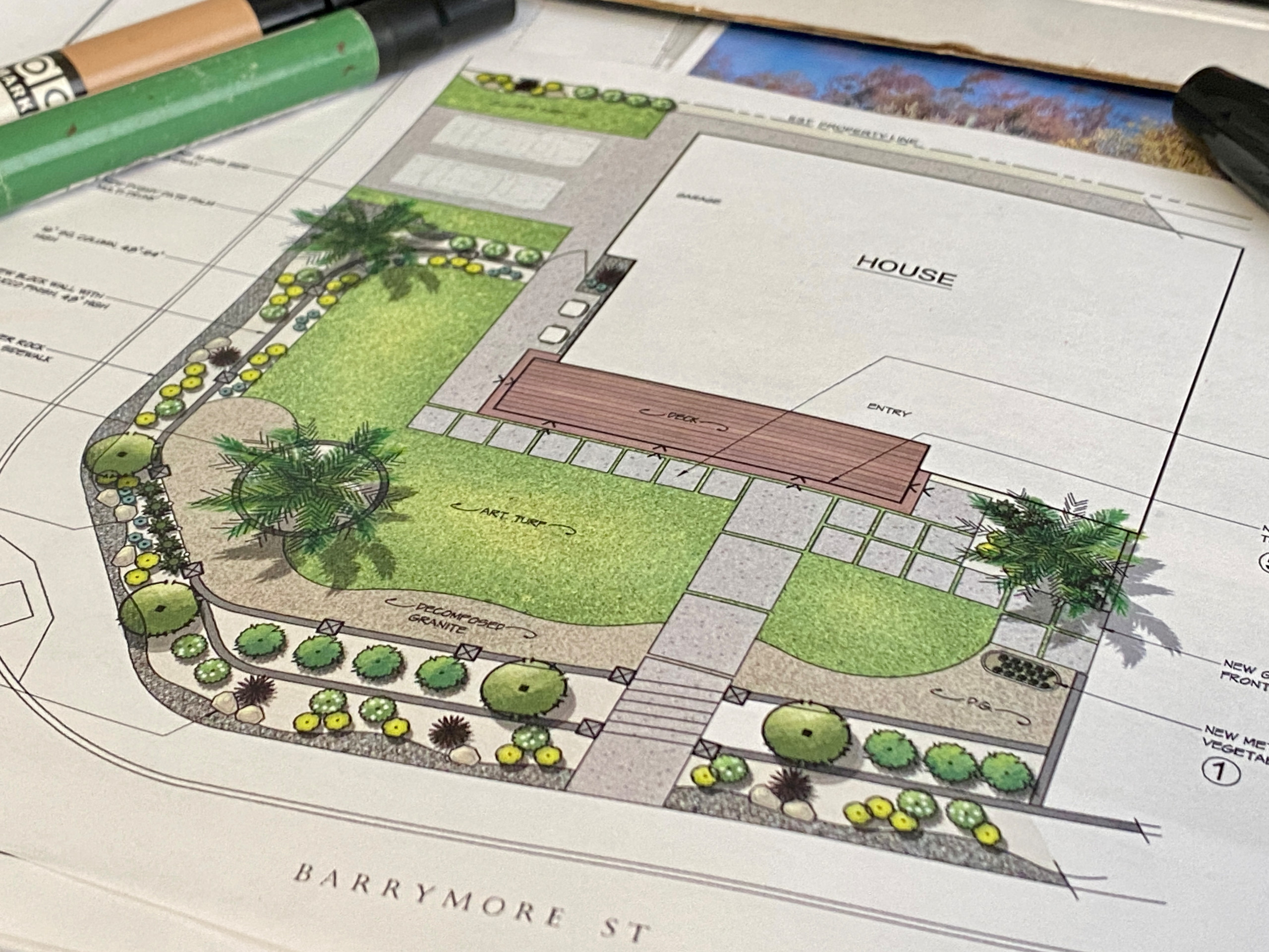 Landscape Design Front Yard Makeover in Rancho Bernardo