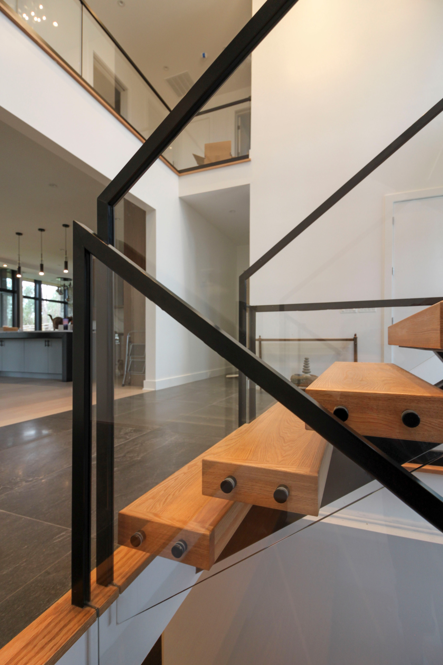 98_Sun Filled Modern Staircase Surrounded by Private Forest, Clifton VA 20124