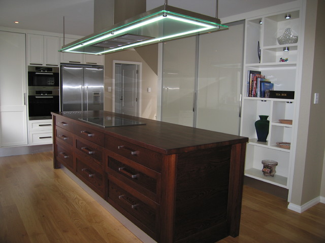 Timber Island Kitchen and interior transitional-kitchen