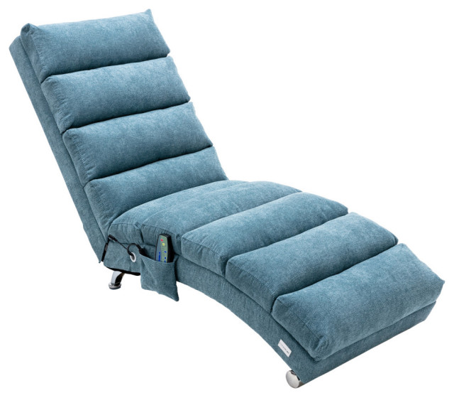 Linen Chaise Lounge Indoor Chair, Modern Lounger - Contemporary - Indoor  Chaise Lounge Chairs - by Forest Grass | Houzz