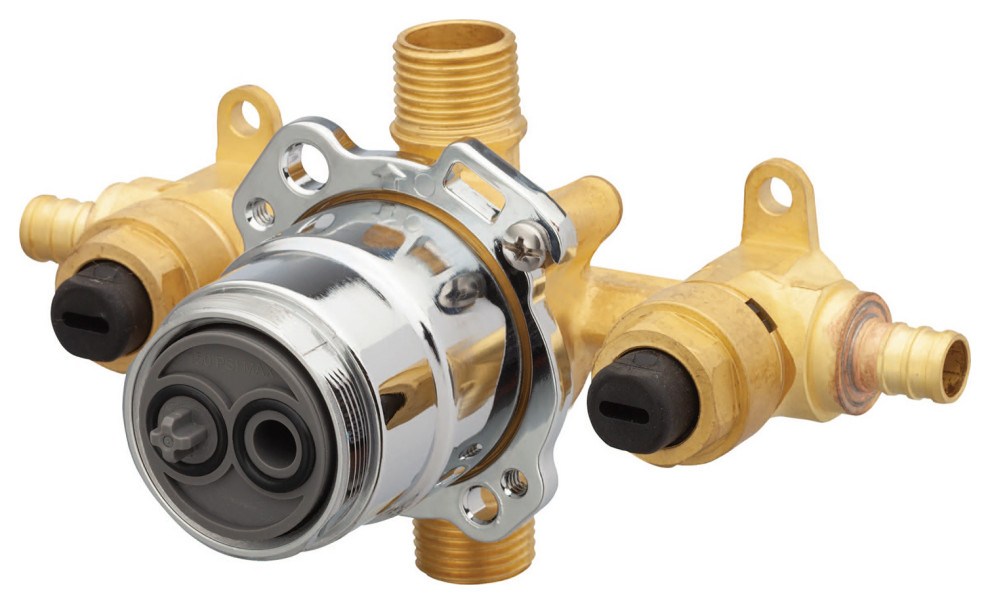 Treysta Tub & Shower Valve Horizontal Inputs WITH Stops Crimp Pex