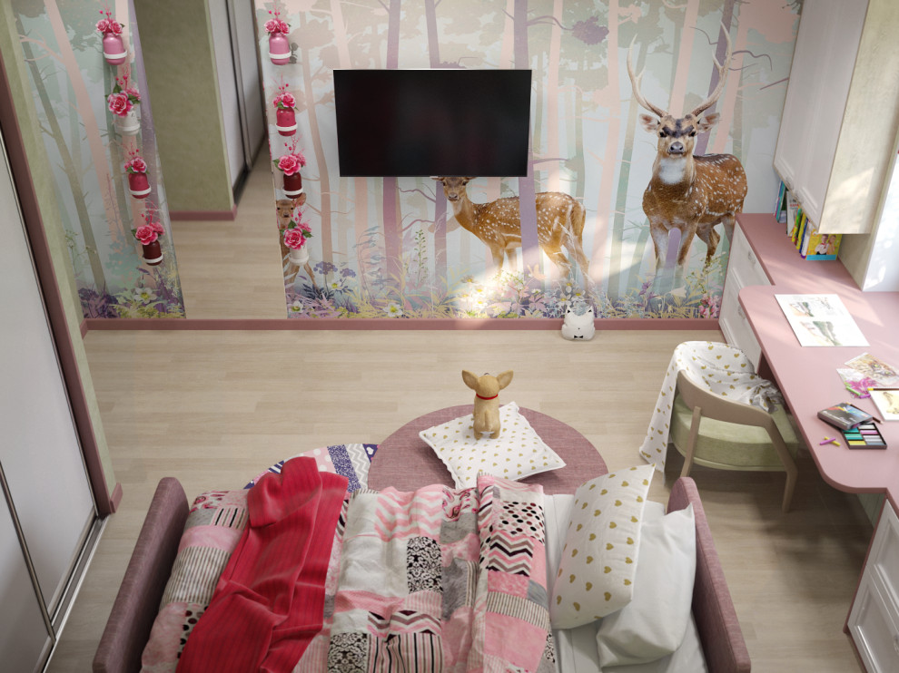 Дизайн детской для девочки