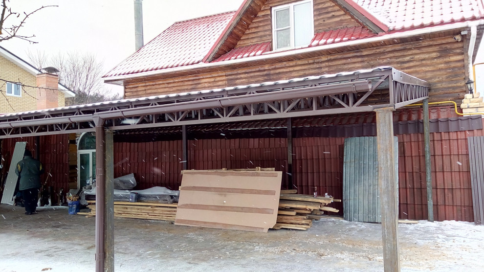 навес для автомобилей