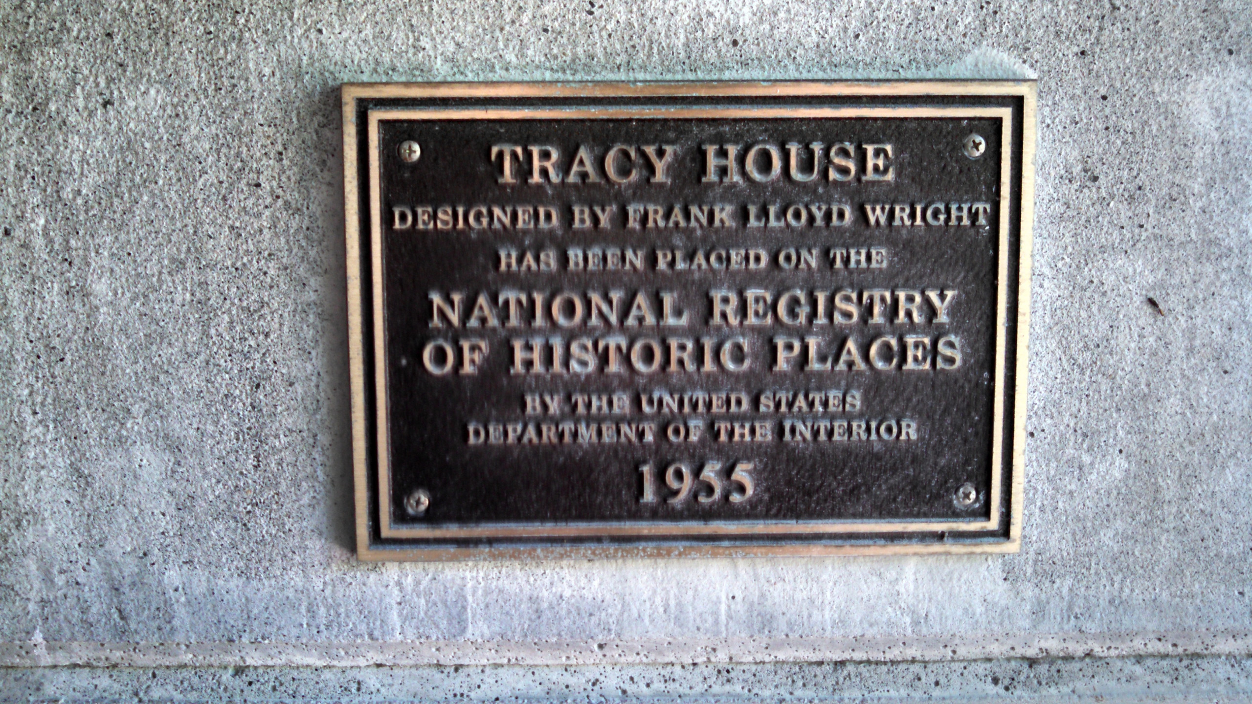 The “Tracy House” Frank Lloyd Wright