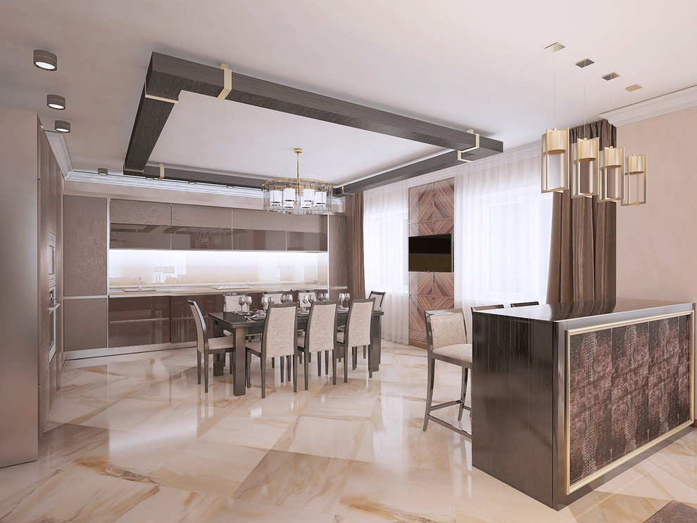 Дизайн-проект квартиры в современном стиле площадью 200м2