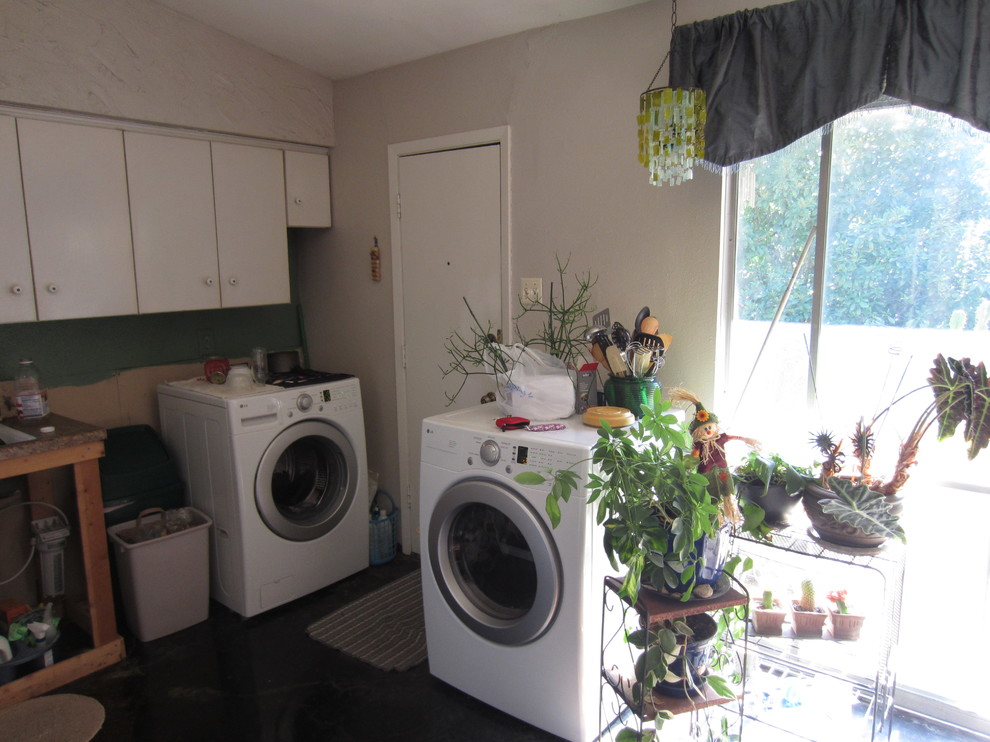 move washer and dryer out of kitchen