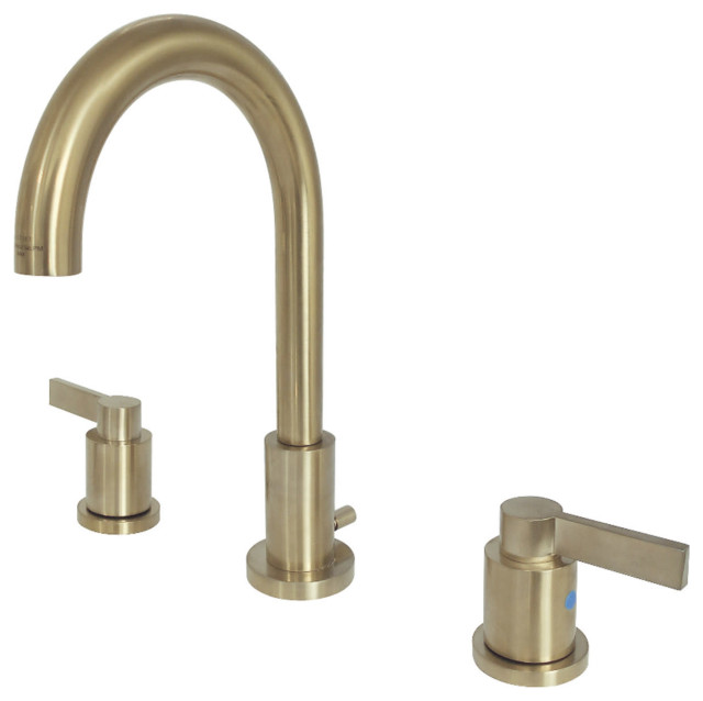 Kingston Brass FSC892.NDL NuvoFusion 1.2 GPM Widespread Bathroom - Brushed